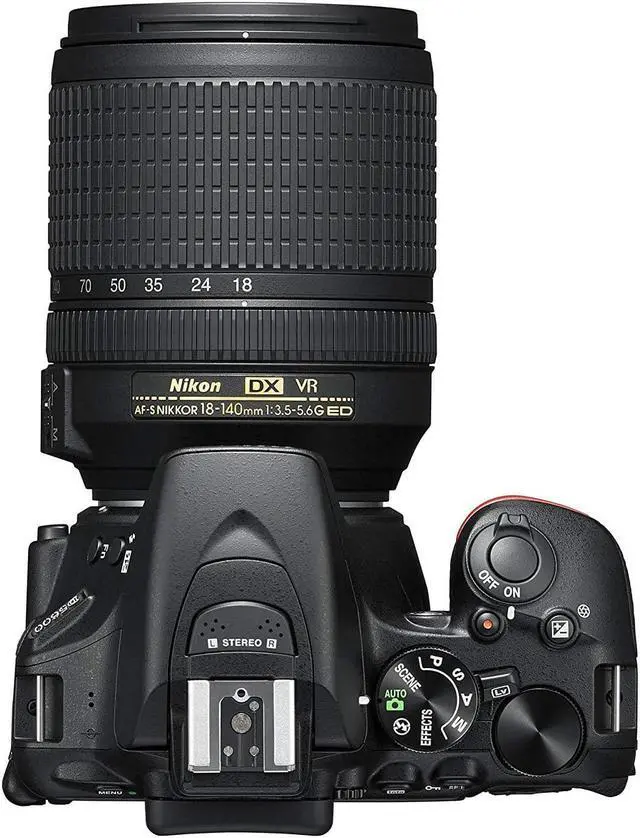 Alt view image 4 of 4 - Nikon 1577 D5600 DX-Format Digital SLR with AF-S DX NIKKOR 18-140mm f/3.5-5.6G ED VR Lens, Black