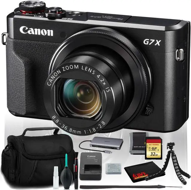 Main image of Canon PowerShot G7 X Mark II Digital Camera (Intl Model) with 32GB Memory Kit