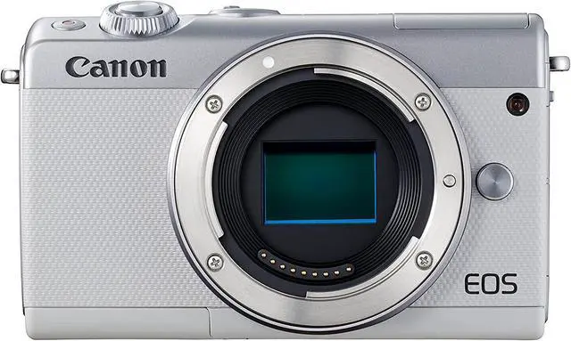 Main image of Canon EOS M100 Mirrorless Camera (White) USA Model (Kit Box)