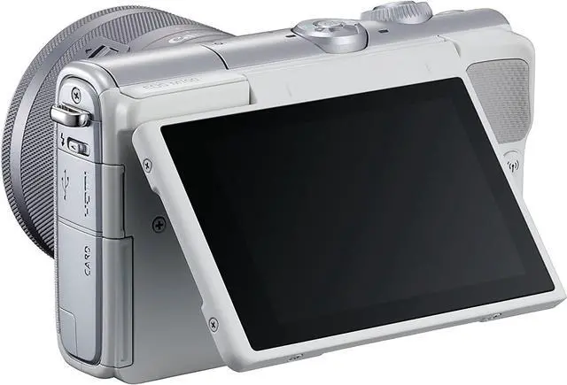 Alt view image 4 of 4 - Canon EOS M100 Mirrorless Camera (White) USA Model (Kit Box)