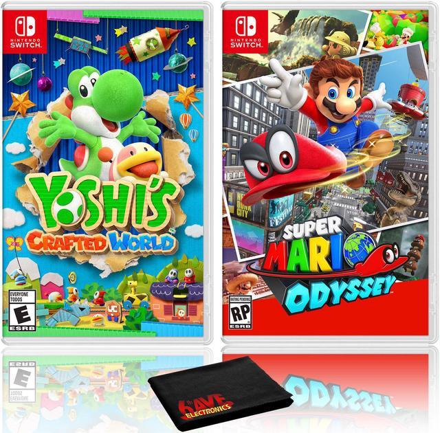 Yoshi\'s Crafted Game - Switch Super Odyssey Nintendo + Bundle Two Mario - World
