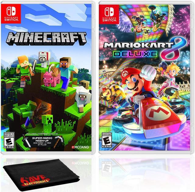 New Super Mario Bros. U Deluxe + Mario Kart 8 Deluxe - Two Game Bundle -  Nintendo Switch (European Version) : Video Games 