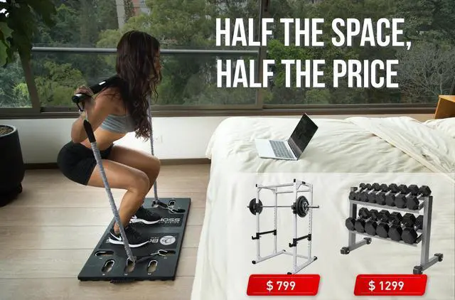 Alt view image 4 of 4 - BodyBoss Home Gym 2.0 By 6Ave- Full Portable Gym Home Workout Package - PKG4-Gray