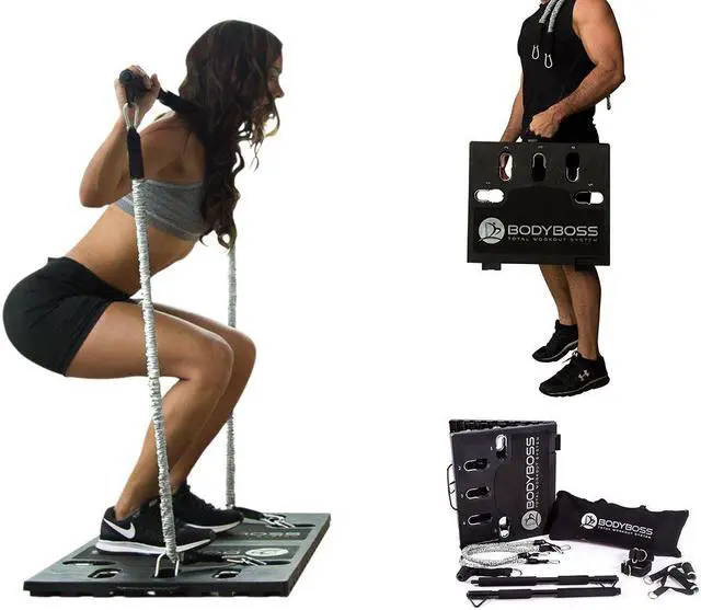 Alt view image 2 of 4 - BodyBoss Home Gym 2.0 By 6Ave- Full Portable Gym Home Workout Bundle - PKG4-Silver