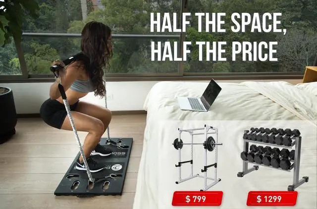 Alt view image 4 of 4 - BodyBoss Home Gym 2.0 By 6Ave- Full Portable Gym Home Workout Bundle - PKG4-Silver