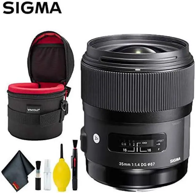 Alt view image 4 of 4 - Sigma 35mm f/1.4 DG HSM Art Lens for Canon EF (US Model) Deluxe Kit