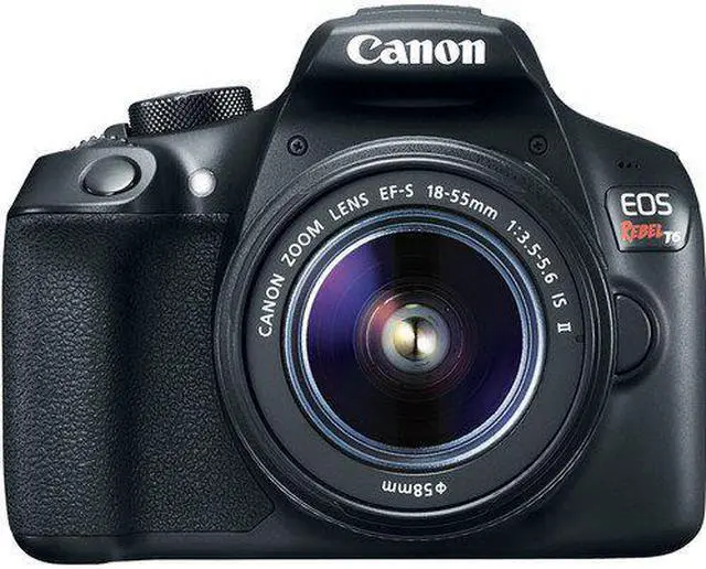 Alt view image 4 of 4 - Canon EOS Rebel T6 Digital SLR Camera Kit with EF-S 18-55mm f/3.5-5.6 is II Lens, Built-in WiFi and NFC - Black (Renewed