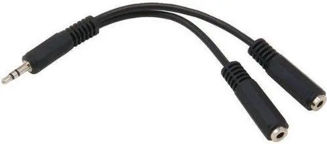 Alt view image 3 of 3 - AXIS C1749 BK 6quot; Headphone Splitter (PET13-1070)