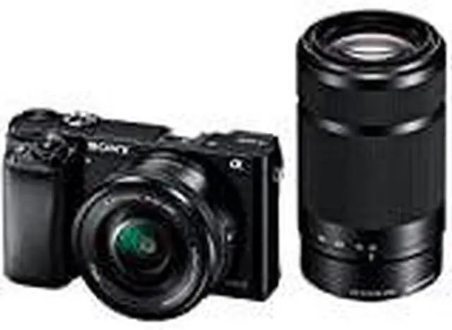 Alt view image 2 of 4 - Sony Alpha a6000 Mirrorless Digital Camera with 16-50mm and 55-210mm Lenses (Black)