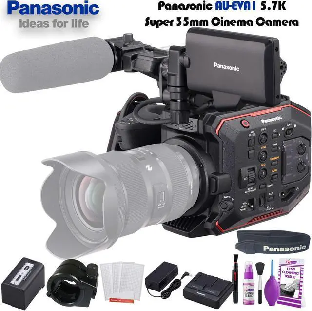 Alt view image 10 of 10 - Panasonic AU-EVA1 Compact 5.7K Super 35mm Cinema Camera W/ Deluxe Cleaning Set and More.