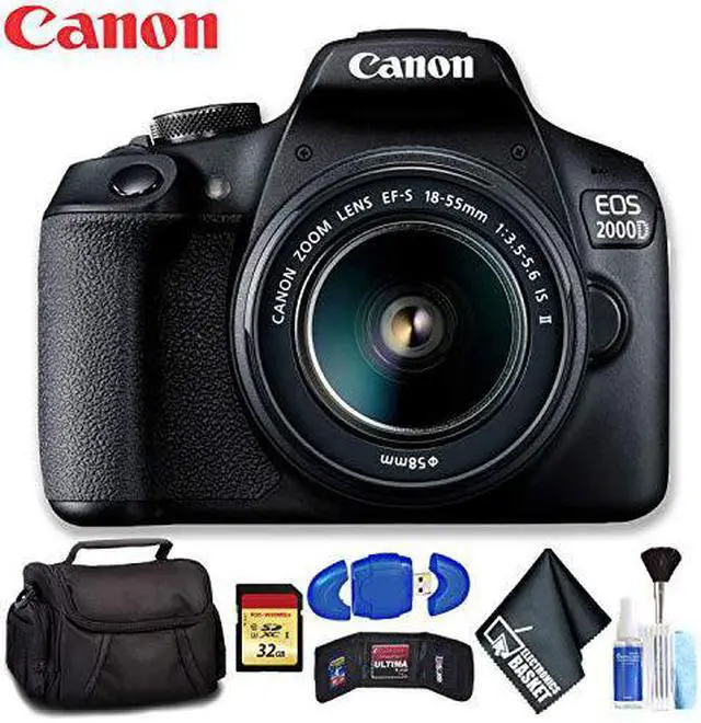 Alt view image 2 of 4 - Canon EOS 2000D with EF-S 18-55mm IS II Lens (Intl Model) Deluxe Bundle