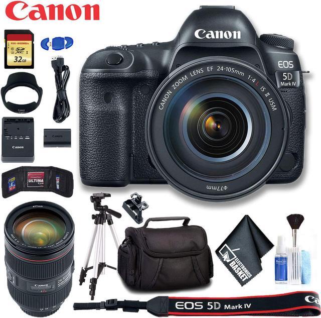Alt view image 4 of 7 - Canon EOS 5D Mark IV DSLR Camera with 24-105mm f/4L II Lens (Intl Model) Ultimate Bundle