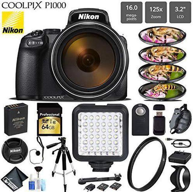 Nikon COOLPIX P1000 Digital Camera 16MP 125x Optical Zoom 