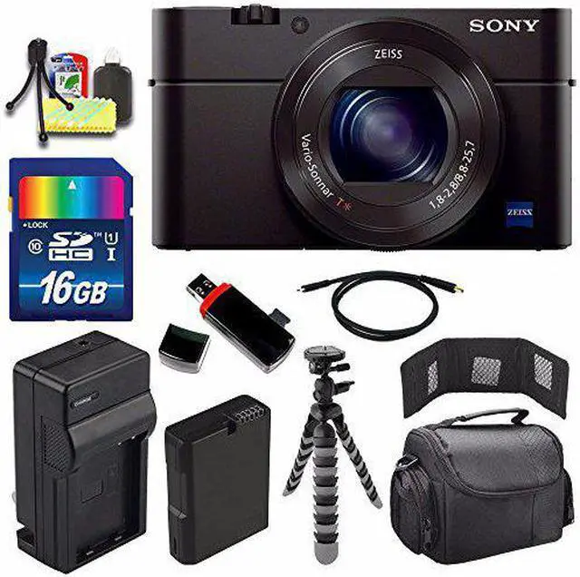Alt view image 2 of 4 - Sony Cyber-shot DSC-RX100M3 Digital Camera + Extra battery + Charger + 16 Bundle 1 - International Version (No Warranty)