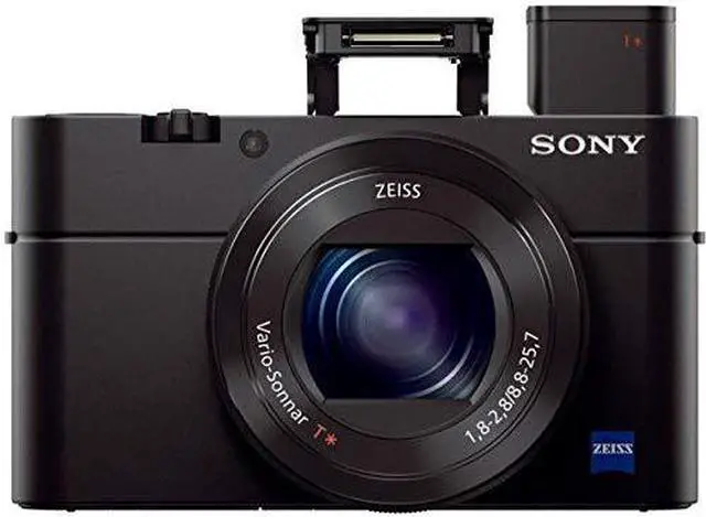 Alt view image 2 of 4 - Sony RX100 III 20.1 MP Premium Compact Digital Camera w/1-inch Sensor and 24-70mm F1.8-2.8 ZEISS Zoom Lens (DSCRX100M3/B