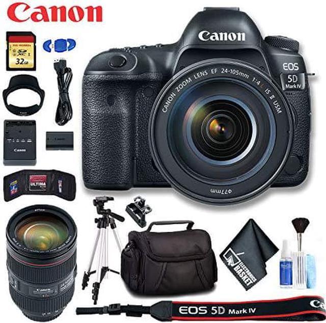 Alt view image 5 of 7 - Canon EOS 5D Mark IV DSLR Camera with 24-105mm f/4L II Lens (Intl Model) Ultimate Bundle