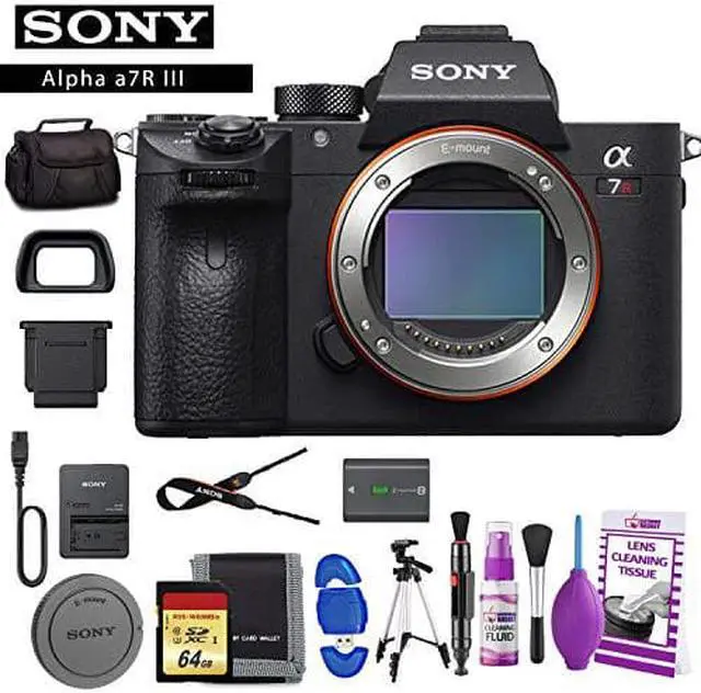 Alt view image 6 of 8 - Sony Alpha a7R III Mirrorless Digital Camera (Body Only) Standard Accessory Kit