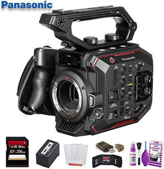 Alt view image 8 of 8 - Panasonic AU-EVA1 Compact 5.7K Super 35mm Cinema Camera W/ 256GB Memory Card, Cleaning Set and More.