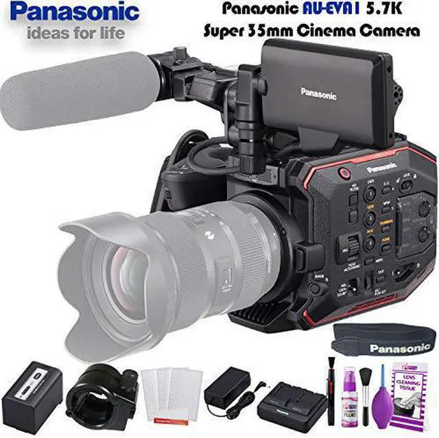 Alt view image 7 of 10 - Panasonic AU-EVA1 Compact 5.7K Super 35mm Cinema Camera W/ Deluxe Cleaning Set and More.