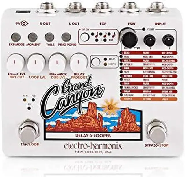 Alt view image 2 of 16 - Electro-Harmonix Grand Canyon Delay & Looper Guitar Effects Pedal