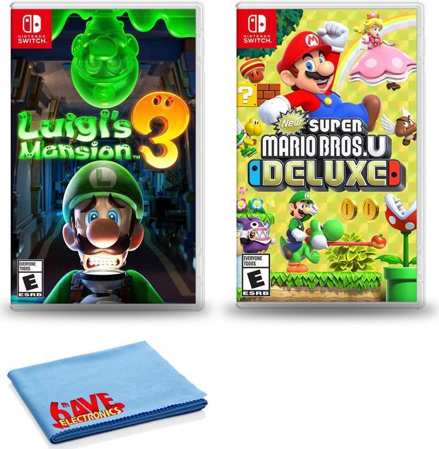 Nintendo Switch Luigi\'s Mansion 3 Bundle with New Super Mario Bros. U  Deluxe