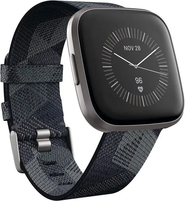 Alt view image 7 of 10 - Fitbit Versa 2 Special Edition Smoke Woven Band