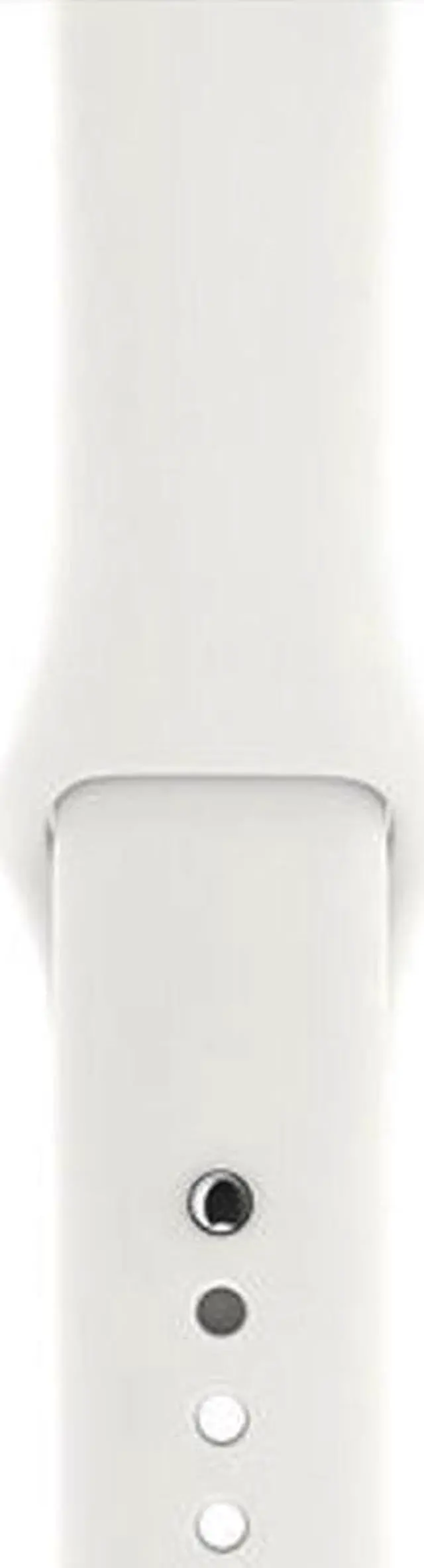 Alt view image 5 of 10 - Apple Watch Series 3 42mm Smartwatch (GPS Only, Silver Aluminum Case, White Sport Band)
