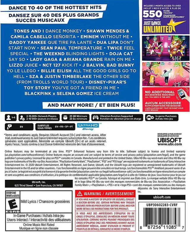 Alt view image 3 of 4 - Just Dance 2021 and Immortals Fenyx Rising for PlayStation 5 - Two Game Bundle