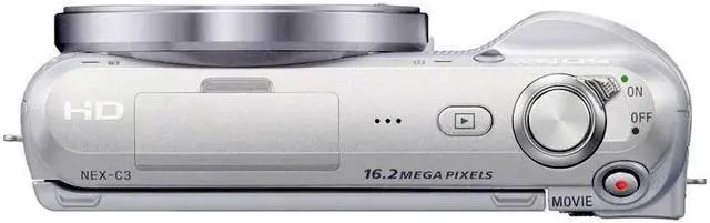 Alt view image 5 of 5 - Sony Alpha NEX-C3 Digital Camera Body (White) - International Version (No Warranty) (International Model)