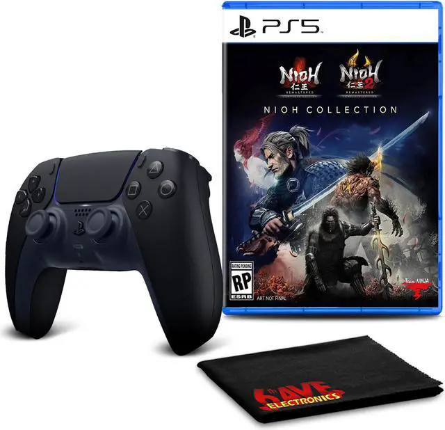 Main image of PS5 DualSense Wireless Controller (Midnight Black)  with Nioh Collection