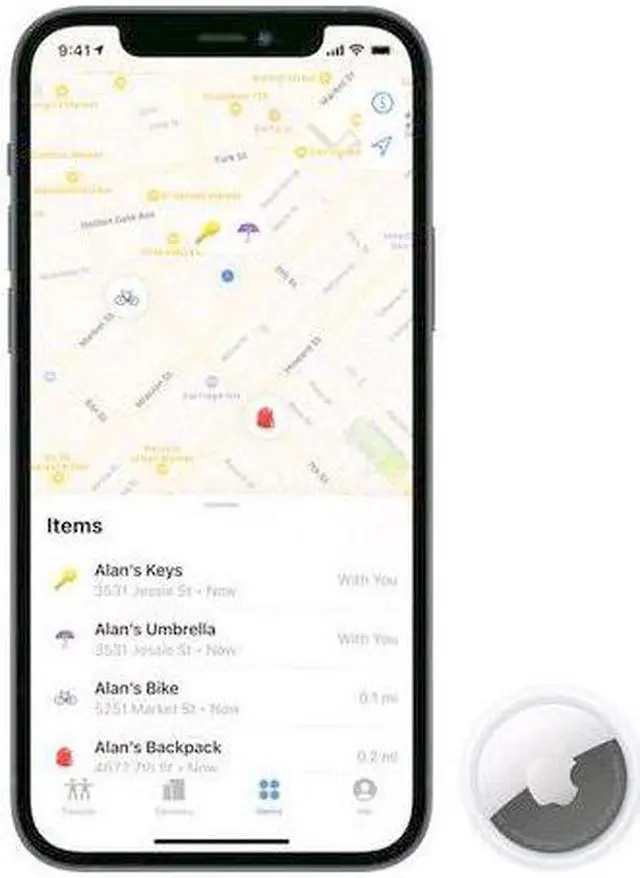Alt view image 2 of 6 - Apple AirTag 4 Pack