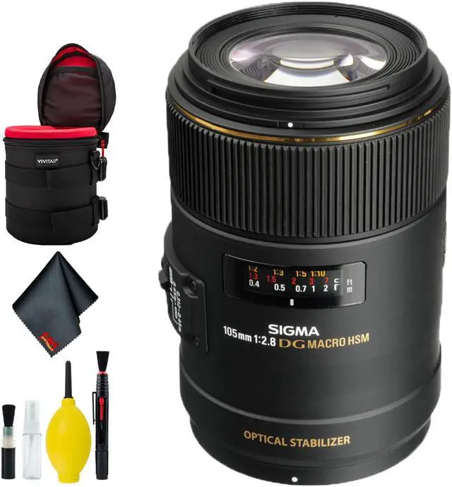 Alt view image 5 of 6 - Sigma 105mm f/2.8 EX DG OS HSM Macro Lens for Nikon AF Cameras (Intl Model) Deluxe Kit