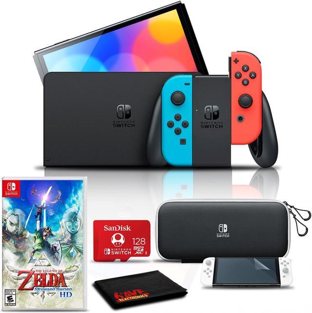 Nintendo Switch OLED Neon Red Blue, The Legend of Zelda: Skyward