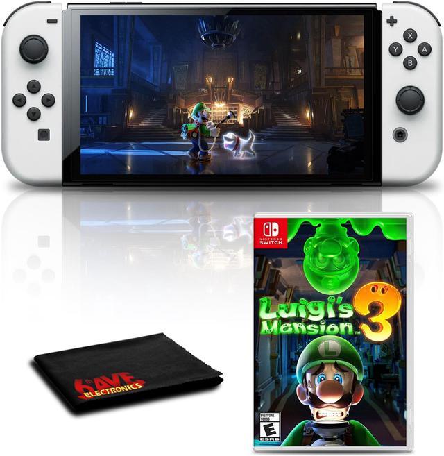 Nintendo Switch OLED Game with Luigi\'s 3 White Mansion