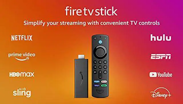 Alt view image 4 of 8 - Fire TV Stick (3rd Gen) with Alexa Voice Remote (includes TV controls), free & live TV without cable or satellite, HD streaming device