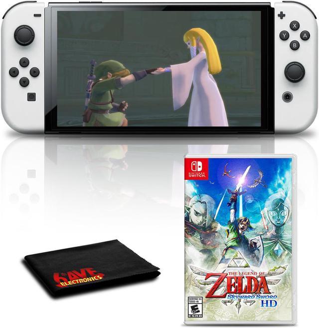 Nintendo Switch OLED White of The HD Game Skyward Zelda Sword Legend with