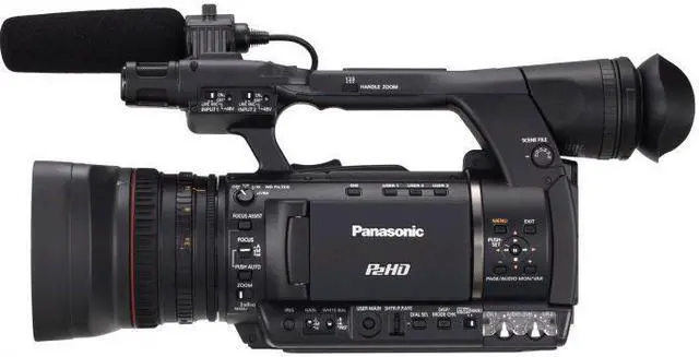 Alt view image 3 of 4 - Panasonic AG-HPX250PJ HD Handheld Video Camera with 3.45-Inch LCD (Black)