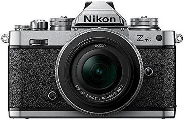 Main image of Nikon Z fc DX-Format Mirrorless Camera Body w/NIKKOR Z DX 16-50mm f/3.5-6.3 VR - Silver (International Model)