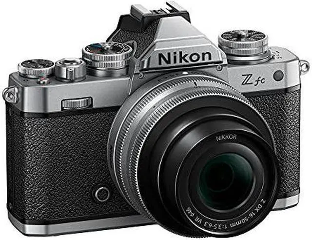 Alt view image 4 of 4 - Nikon Z fc DX-Format Mirrorless Camera Body w/NIKKOR Z DX 16-50mm f/3.5-6.3 VR - Silver (International Model)