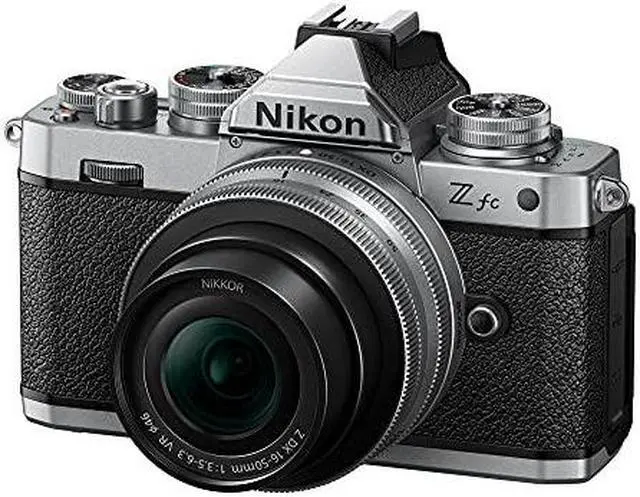 Alt view image 3 of 4 - Nikon Z fc DX-Format Mirrorless Camera Body w/NIKKOR Z DX 16-50mm f/3.5-6.3 VR - Silver (International Model)