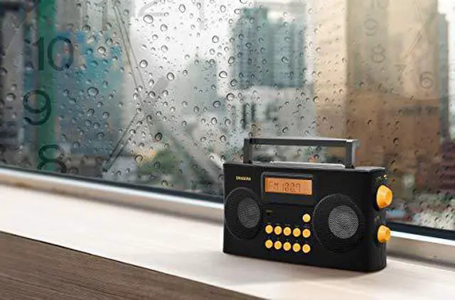 Alt view image 7 of 14 - sangean prd17 am/fmrds portable radio specially designed for the visually impaired with helpful guided voice prompts, black, 10 station presets 5 am, 5 fm, stereo/mono switch, alarm timer