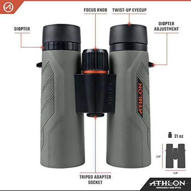 Alt view image 6 of 7 - Athlon Optics Neos G2 10x42 HD Binocular  (116009)