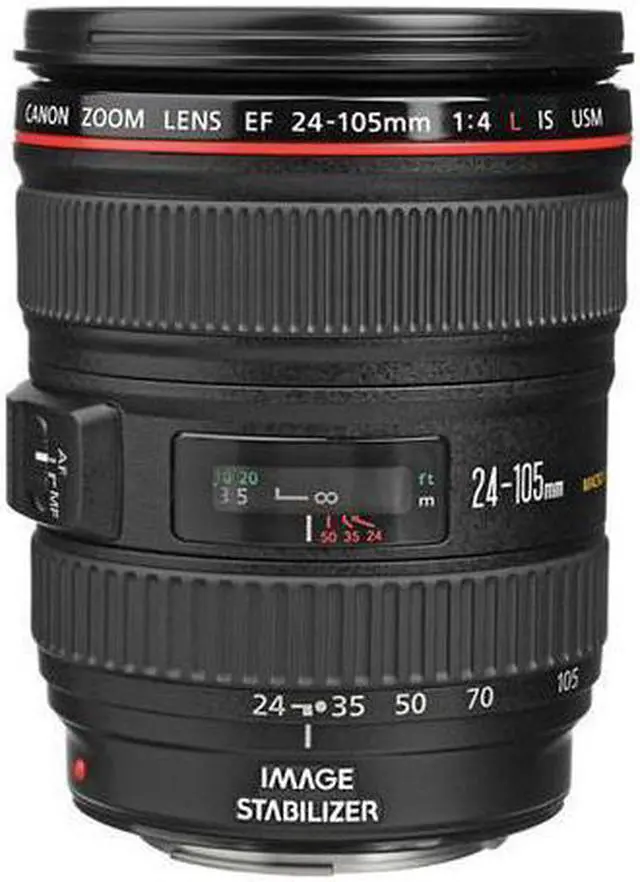 Alt view image 2 of 3 - Canon EF 24-105mm f/4L IS USM AutoFocus Wide Angle Telephoto Zoom Lens - White Box(Bulk Packaging)