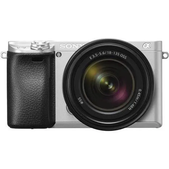 Alt view image 3 of 4 - Sony Alpha a6300 Mirrorless Camera with 18-135mm Lens Silver ILCE-6300M/S With Soft Bag, Lens Filters, Tripod, Additional Battery, 64GB Memory Card, Card Reader , Plus Essential Accessories