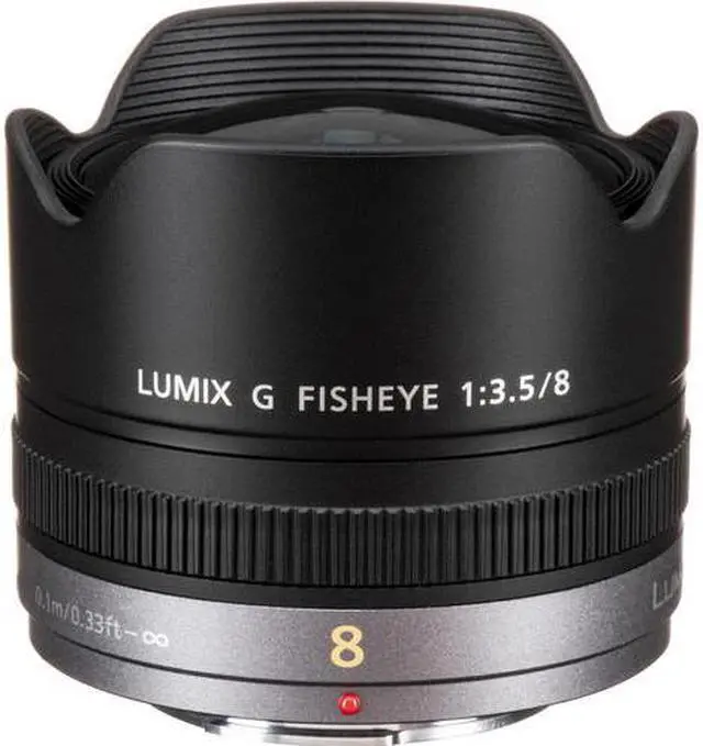 Main image of PANASONIC LUMIX G FISHEYE Lens, 8MM, F3.5, MIRRORLESS Micro Four Thirds, H-F008