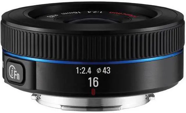 Alt view image 4 of 7 - Samsung NX 16mm f/2.4 Camera Lens (Black) - Fixed