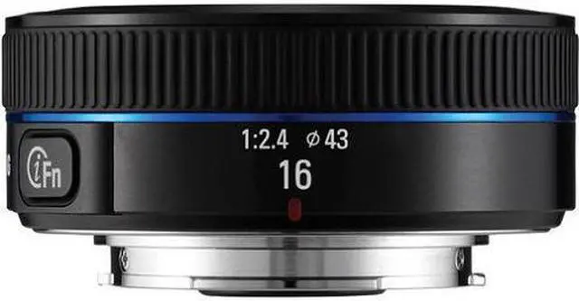 Alt view image 5 of 7 - Samsung NX 16mm f/2.4 Camera Lens (Black) - Fixed