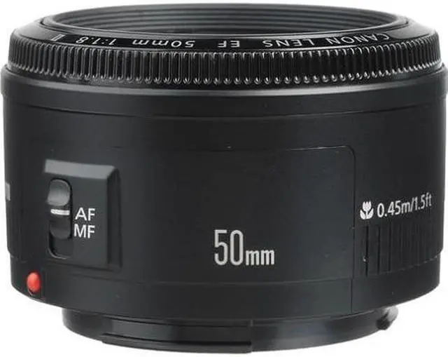 Main image of Canon EF 50mm f/1.8 II Standard AutoFocus Fixed Lens - White Box(Bulk Packaging)