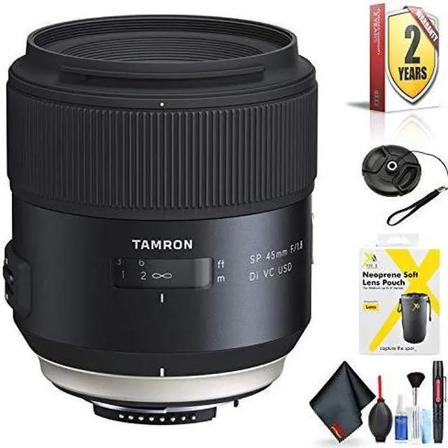 Alt view image 4 of 4 - Tamron SP 45mm f/1.8 Di VC USD Lens for Nikon F for Nikon F Mount + Accessories (International Model with 2 Year Warrant