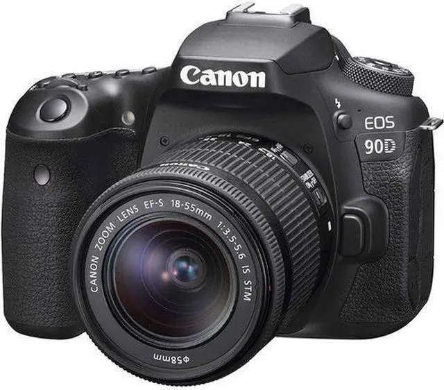 Alt view image 2 of 20 - Canon EOS 90D 32.5MP CMOS Digital SLR Camera with EF-S 18-55mm f/3.5-5.6 IS STM Lens